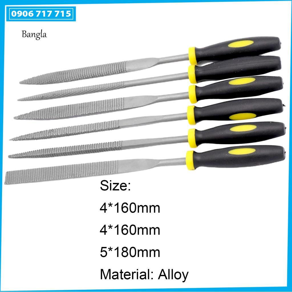 Bộ 6 Cây Dũa Gỗ Đa Năng Chuyên Nghiệp 3mm - 4mm - 5mm