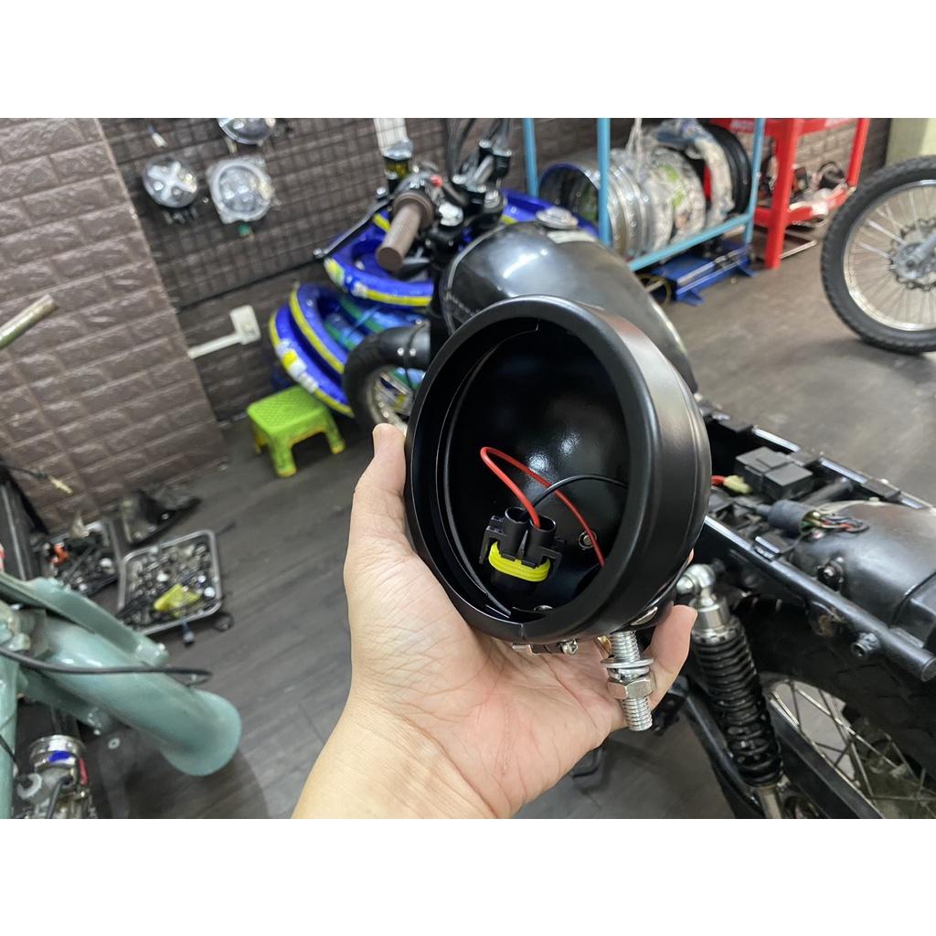 Gáo đèn pha moto 1 chân 4.5 inch - gáo bóng đèn pha led