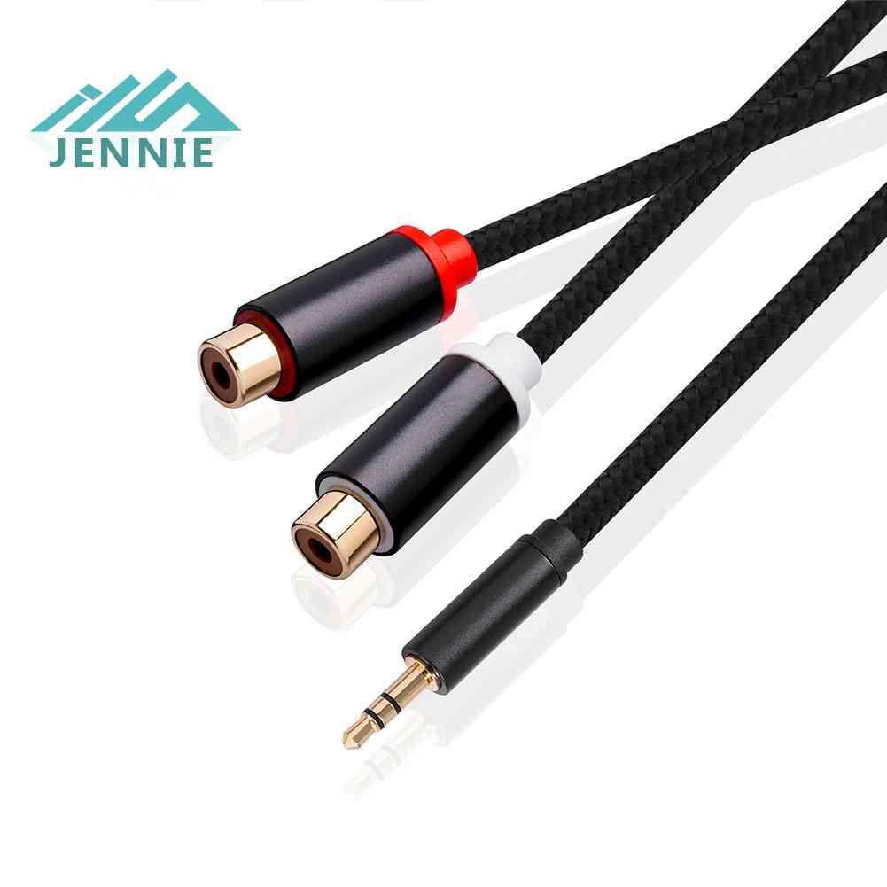 Cáp Chia Âm Thanh RCA 3.5mm Sang 2RCA Cho TV / PC / DVD