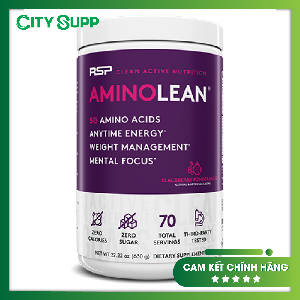 Tăng cơ - Giảm mỡ - Phục hồi năng lượng Amino Lean của RSP - 70 Lần Dùng - Hàng chính hãng BBT