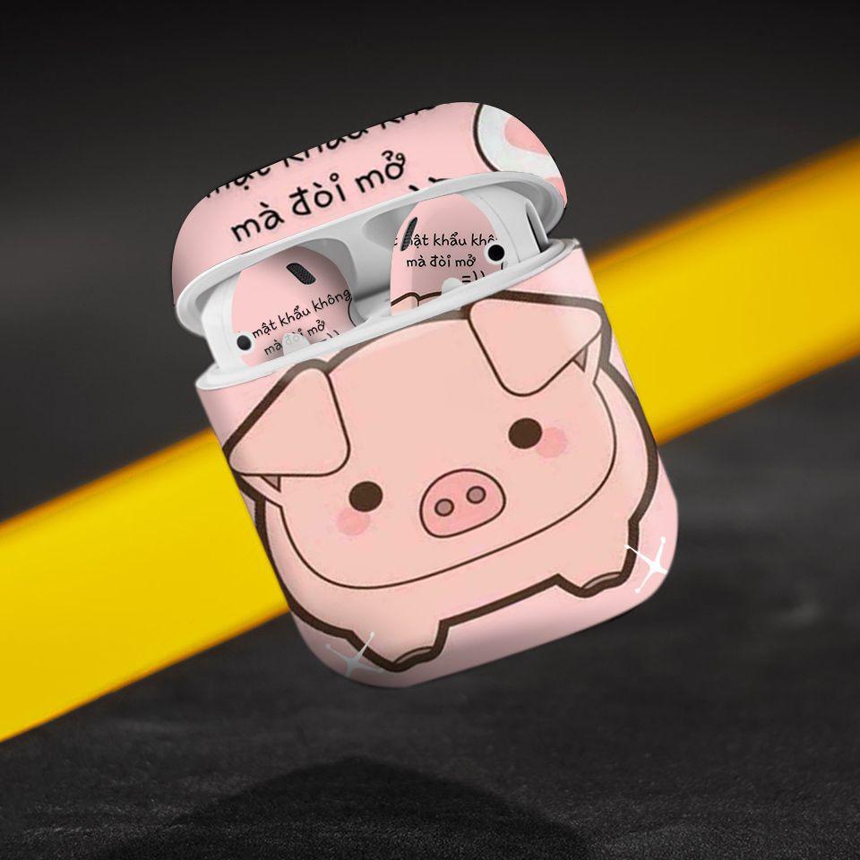 Miếng dán skin cho AirPods in hình biết mật khẩu không mà mở - fun003