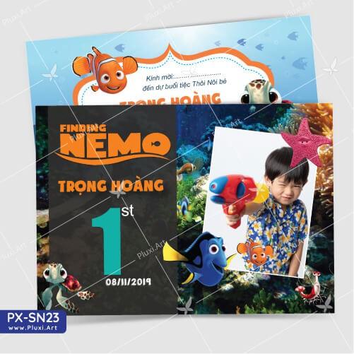 Thiệp thôi nôi – sinh nhật theo yêu cầu Pluxi