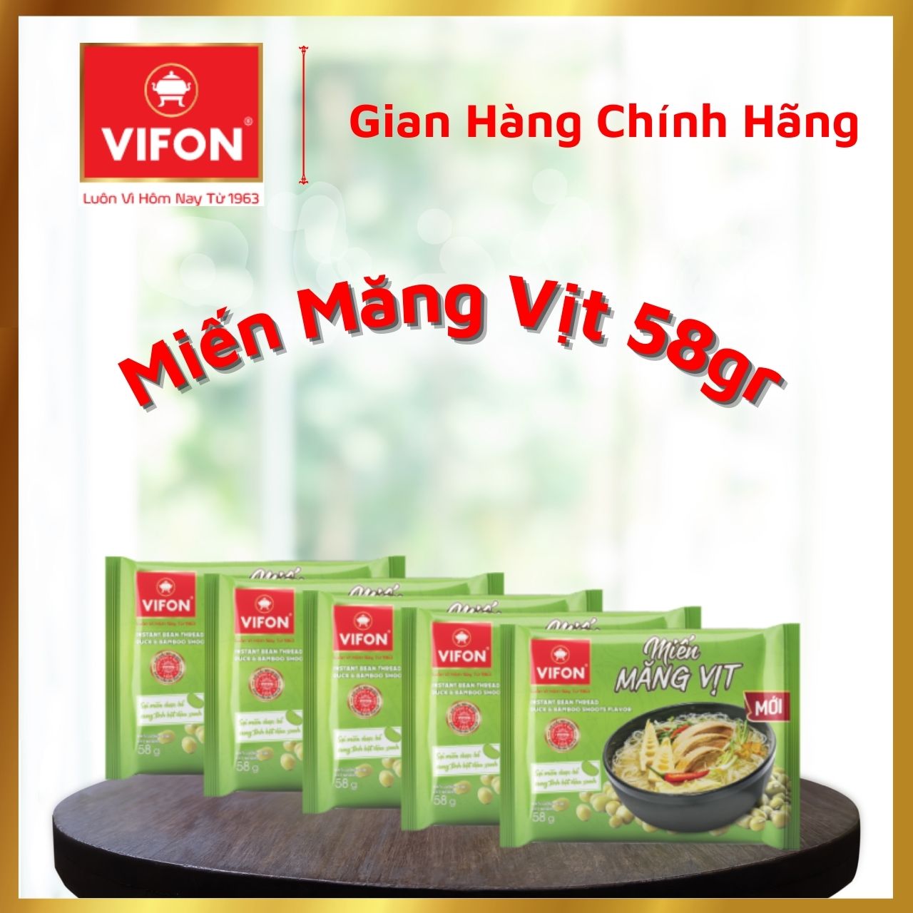 Thùng 24 Miến Măng Vịt VIFON (58g / Gói)