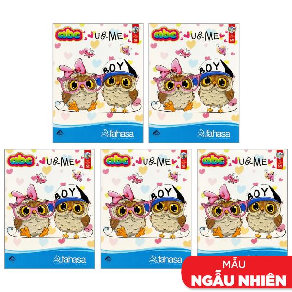 Combo 5 Tập 4 Ô Ly 100 Trang ĐL 100g/m2 - FAHASA (Mẫu Màu Giao Ngẫu Nhiên)