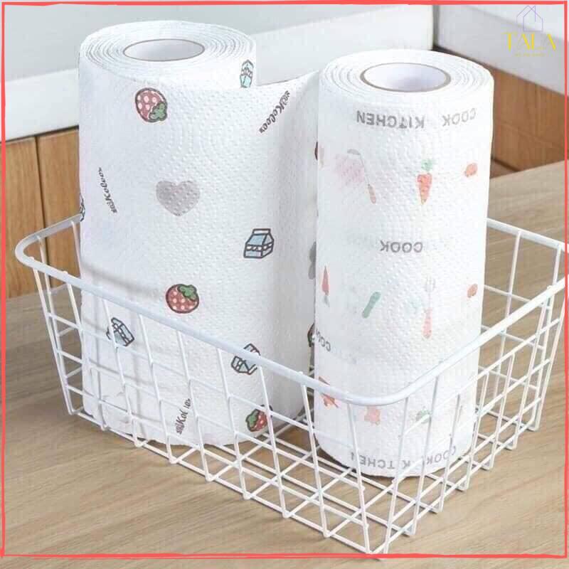 GIấy Lau 50 Tờ Lau Thấm Đa Năng, Siêu Thấm, Siêu Sạch, Dễ Lau Chùi Vô Cùng