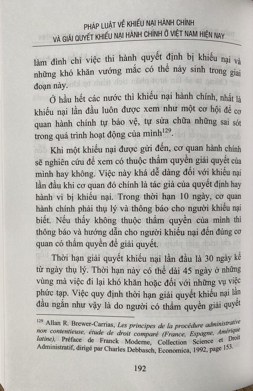 Pháp Luật Về Khiếu Nại Hành Chính và Giải Quyết Khiếu Nại Hành Chính Ở Việt Nam Hiện Nay