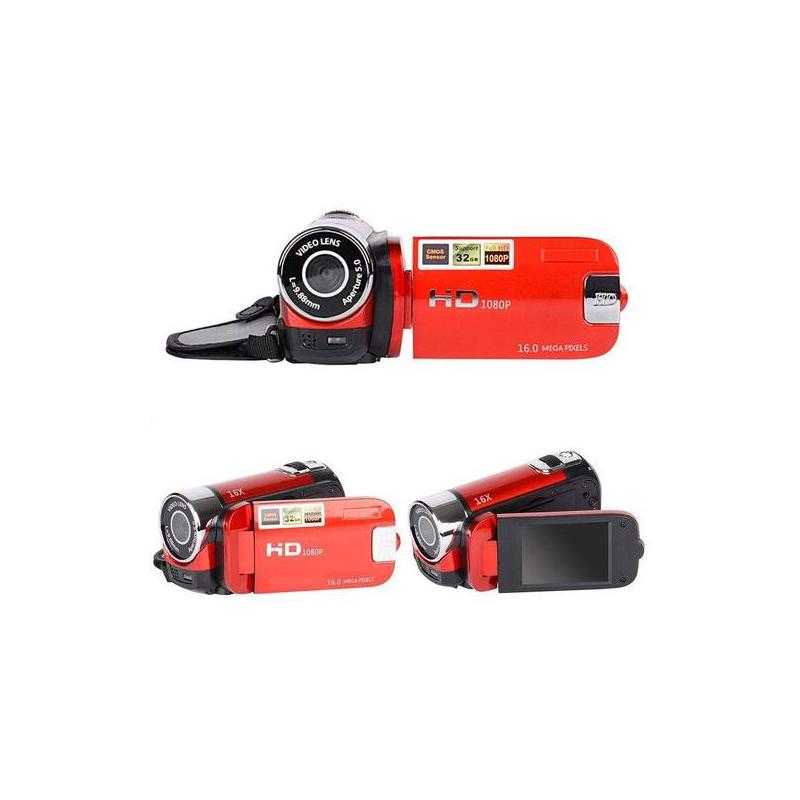Máy Quay Video C100 HD 2.7Inch Zoom 16X Cho Trẻ Em Màu: Đỏ
