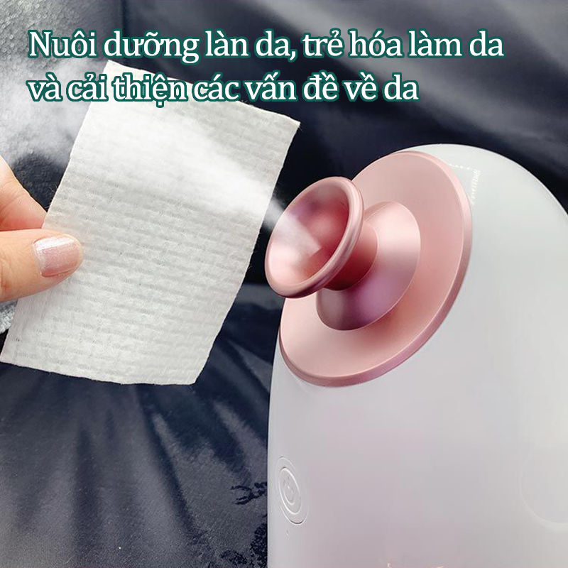 Máy Xông Hơi Mặt Mini Cầm Tay Cấp Ẩm Làm Mát Chăm Sóc Da Mặt Hình Thú Dễ Thương Máy Phun Sương Xịt Khoáng NaNo Nhỏ Gọn Tiện Lợi Dung Tích 80ml Công Suất Lớn 280W Phù Hợp Mọi Loại Da