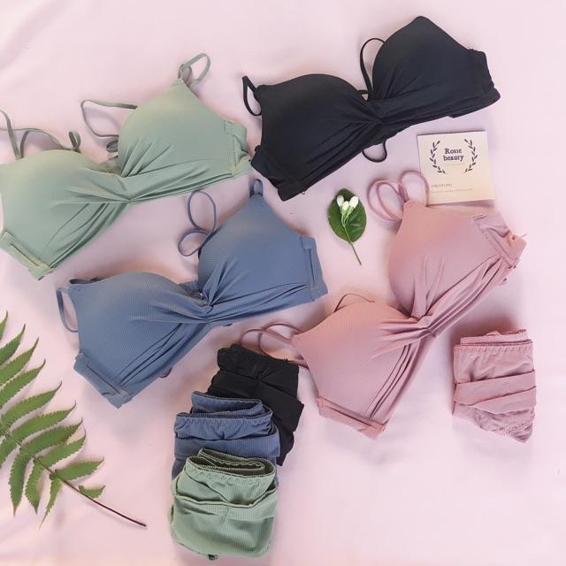 Áo ngực đúc su, áo lót nữ, bộ đồ lót, set đồ lót su đúc cao cấp không gọng push up AS/87
