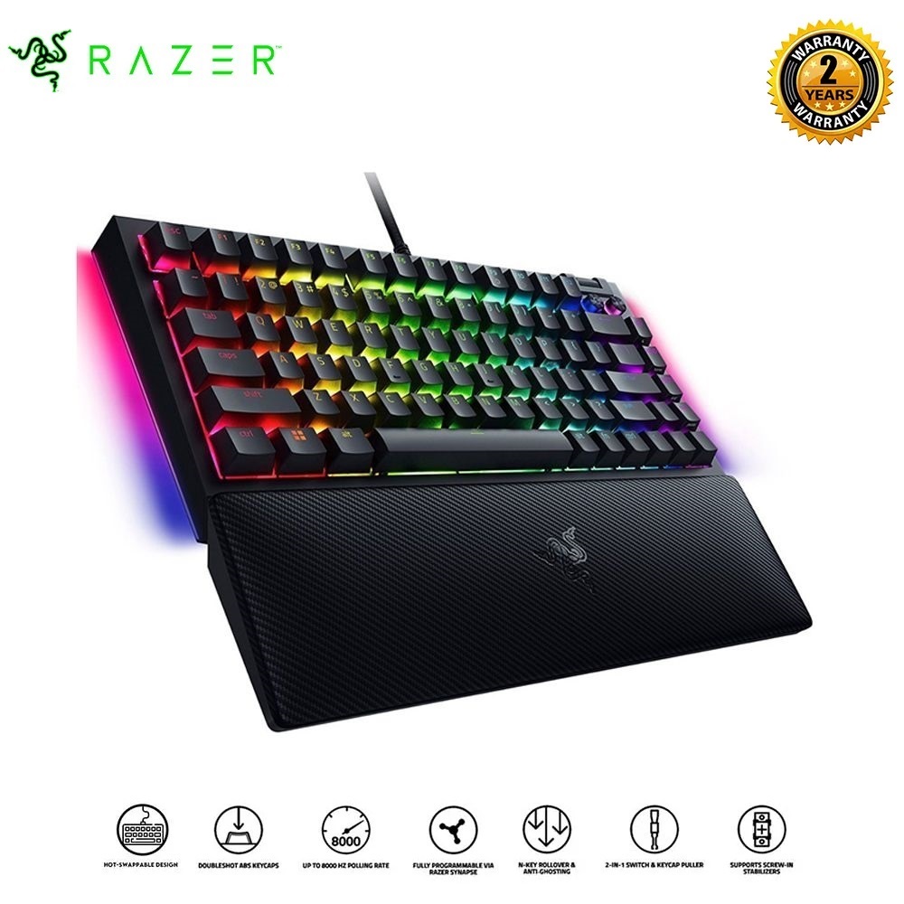 Bàn phím Razer BlackWidow V4 75% - Hotswappable Mechanical Gaming Keyboard_Mới, hàng chính hãng, bảo hành 24 tháng