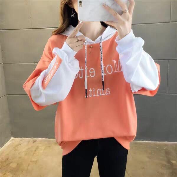 Áo khoác hoodie nỉ nữ in chữ siêu đẹp