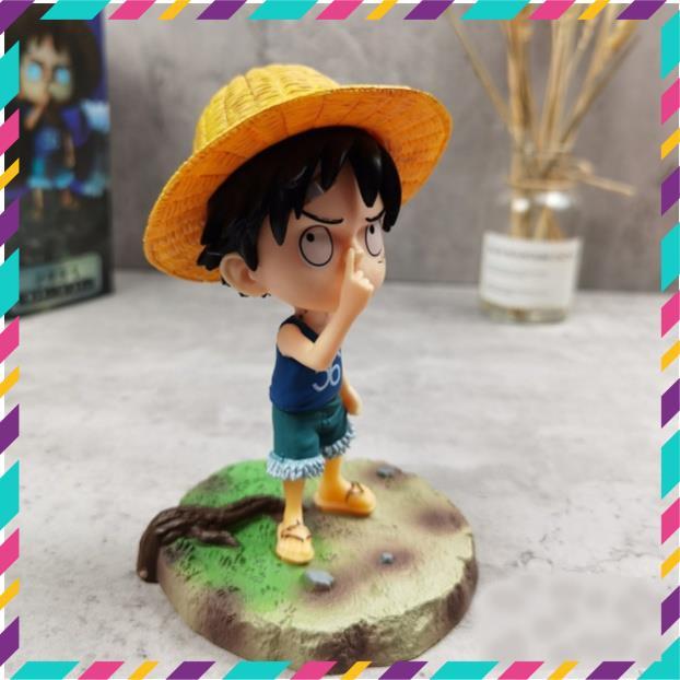 Mô hình One Piece Luffy Mũ Rơm Hồi Nhỏ, Hàng Cao Cấp,Cao 14cm - Tượng Figure Monkey D.Luffy Vua Hải Tặc