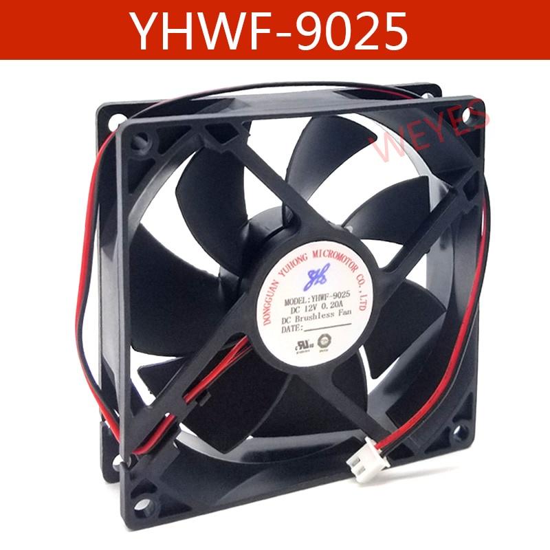 Mới YHWF-9025 12V 0.20A 9CM 9025 2 dây bảo vệ động cơ dây