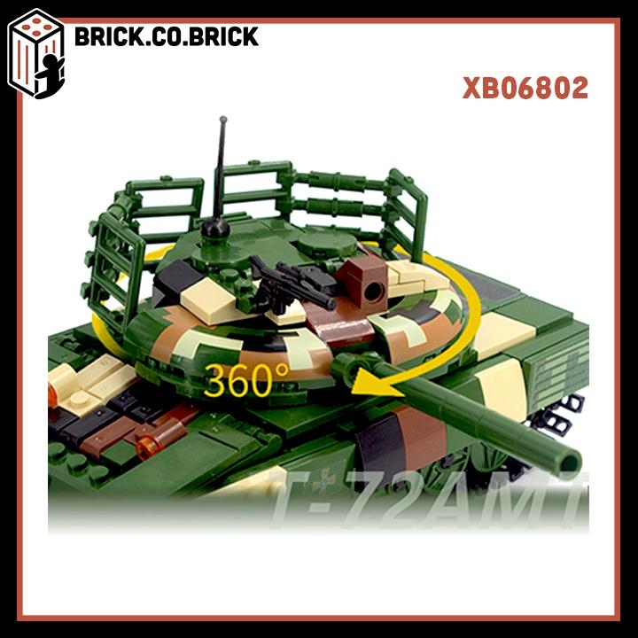 Đồ Chơi Military Moc Army Xếp Hình Xe Tăng Chiến Đấu Quân Sự T72 XB06802