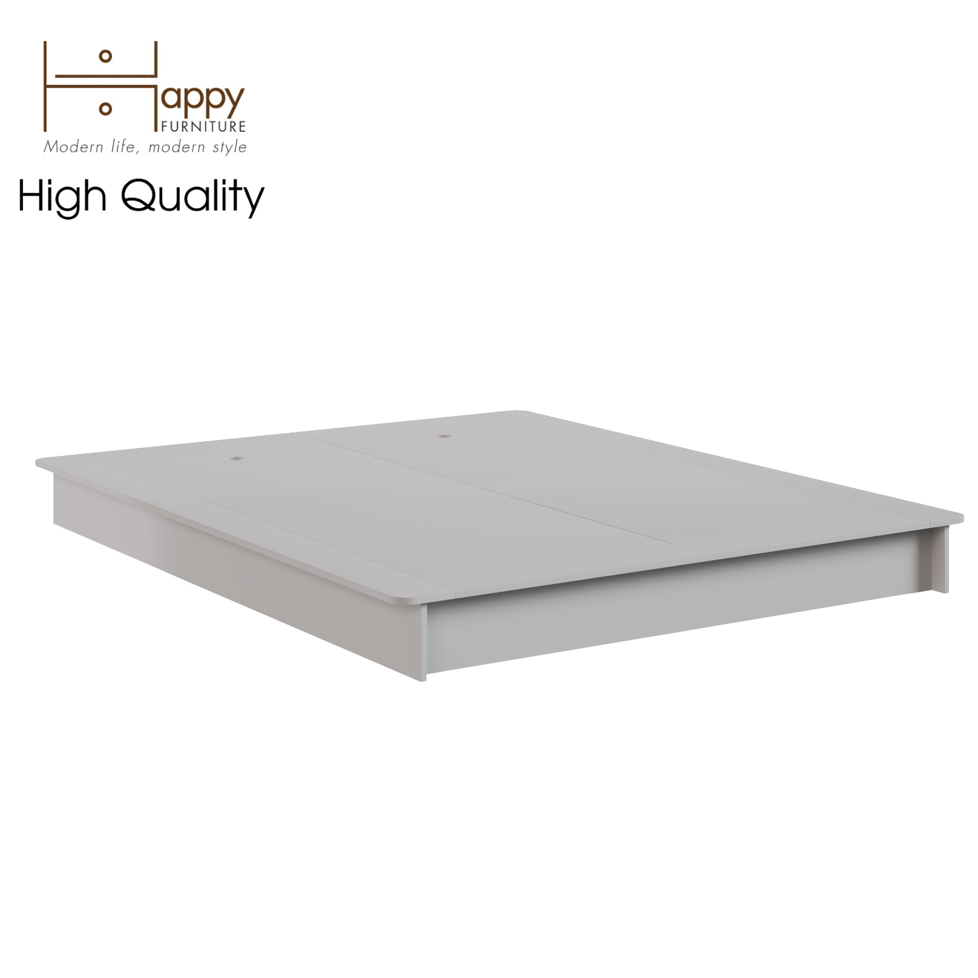[Happy Home Furniture] NOMIA , Giường ngủ bệt bo viền ( không đầu giường) , GNG_056, GNG_057, GNG_058, GNG_059