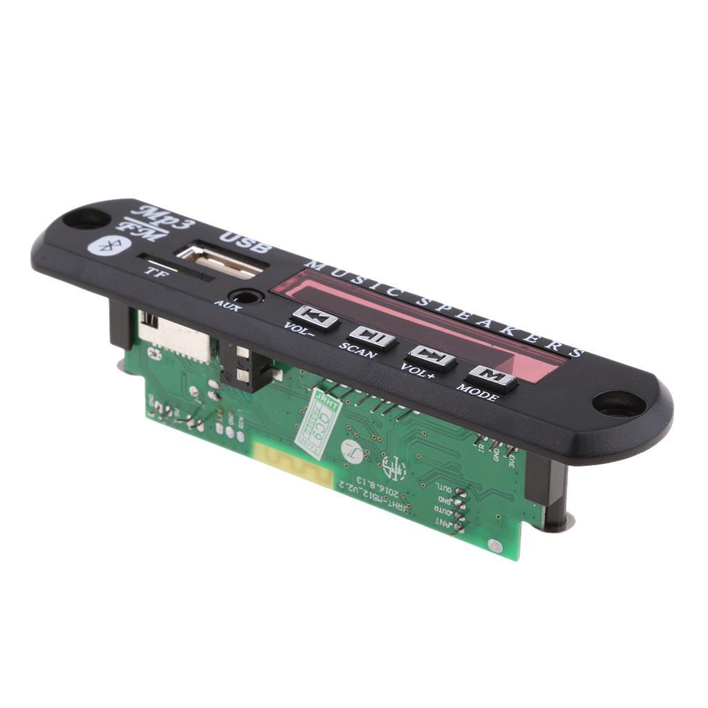 DC 12V Car Audio Wireless USB FM TF AUX MP3 Decoder Board