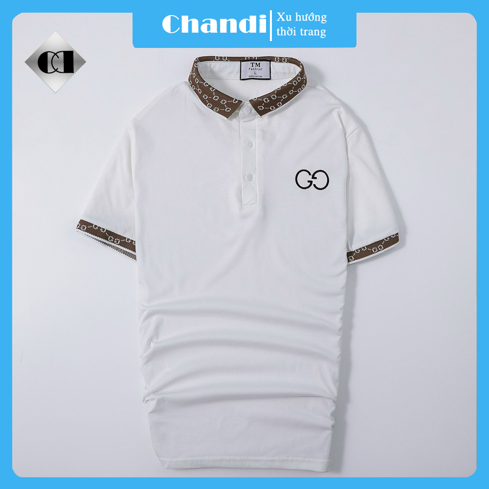 Áo Thun Nam Ngắn Tay Có Cổ Chandi, Chất Thun Cotton Xịn Thấm Hút Mồ Hôi Mẫu Mới Hot Trend 2022 NB5