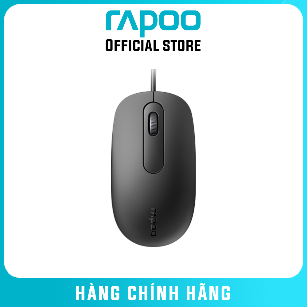 Chuột vi tính quang có dây Rapoo N200 - Hàng Chính Hãng