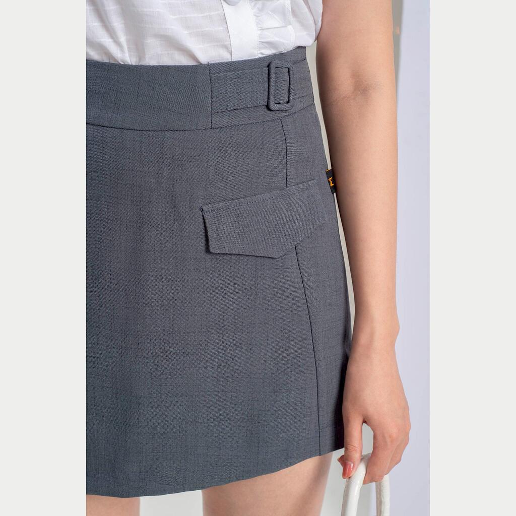 Quần Sooc Giả Váy, phối Đai Ở Cạp MMOutfit Q1020316