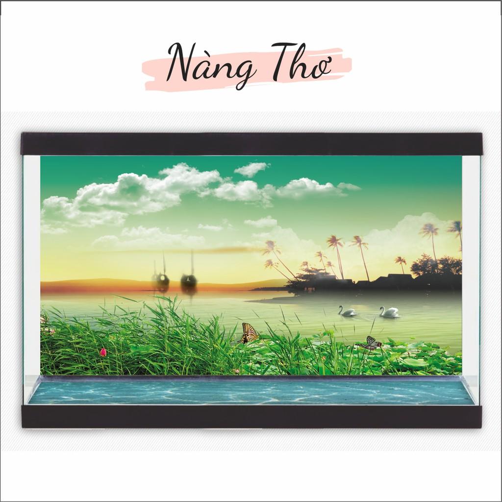 Decal dán Hồ Cá 3D siêu đẹp_DECAL VIP