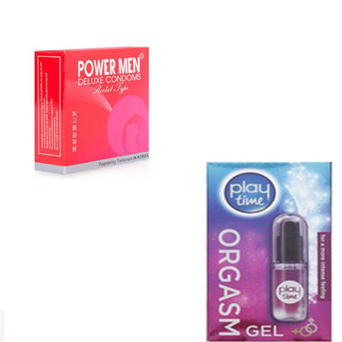 Gel tăng khoái cảm nữ 20ml + Bao cao su Powermen 3 cái