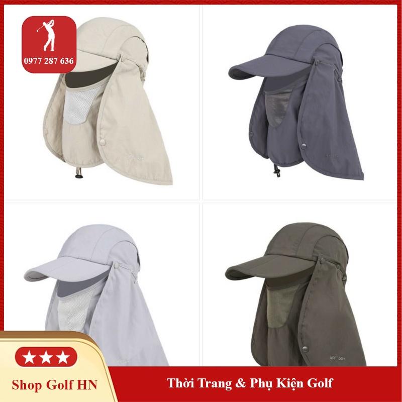 Mũ chống nắng golf kèm khẩu trang thoáng khí - MNL03