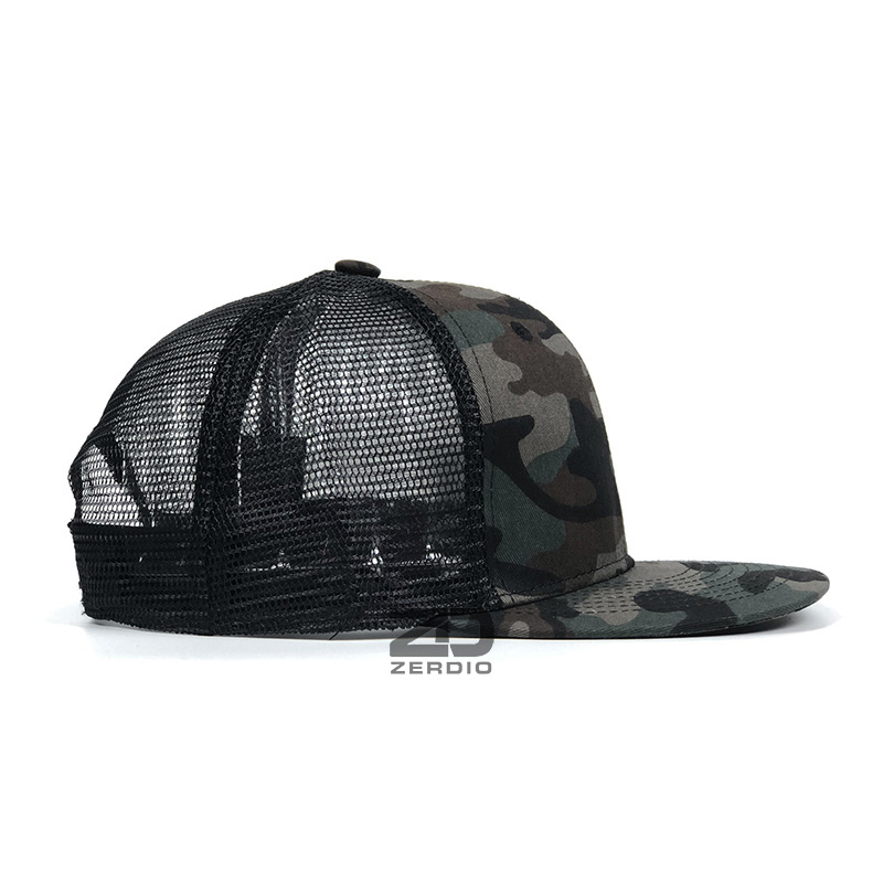 Nón hiphop, mũ snapback nam nữ phối lưới rằn ri cao cấp SN80