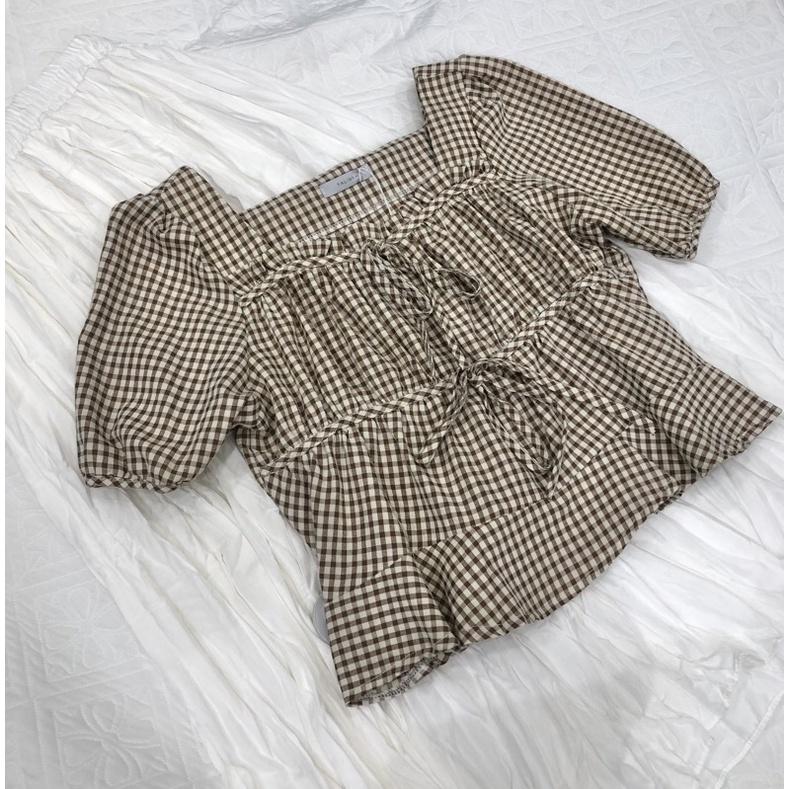 Áo sơ mi kiểu cổ vuông