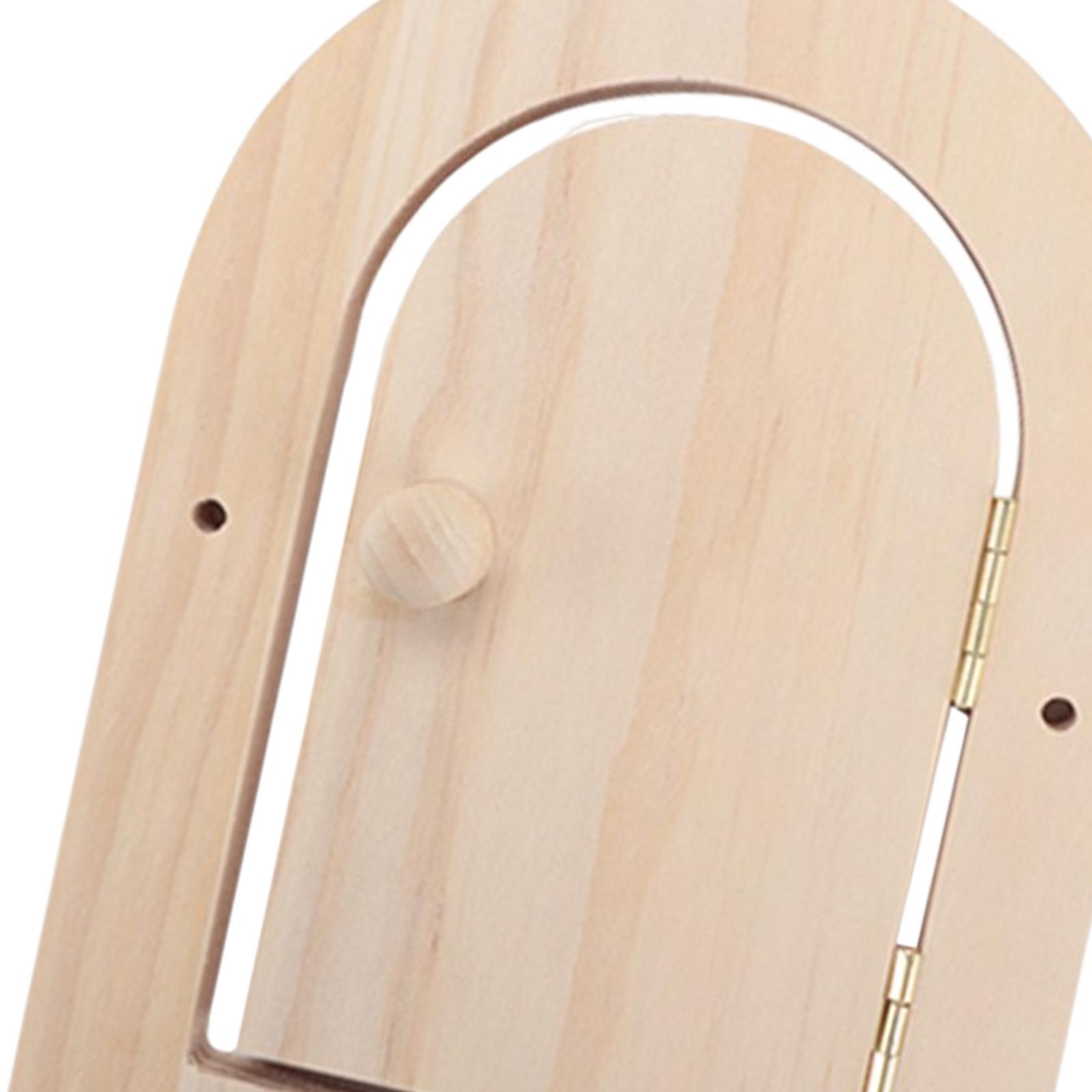 Wood Door Busy Board DIY Accessories Practical Skill for Plane Travel Toy