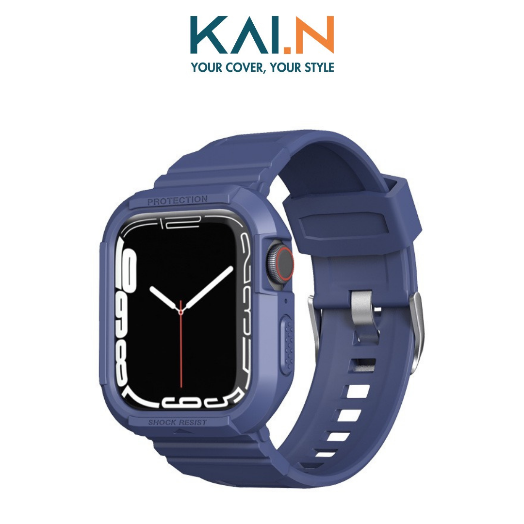 Dây Đeo Kèm Ốp Kai.N Elegant Shock Proff Dành Cho Apple Watch Tất Cả Series_ Hàng Chính Hãng