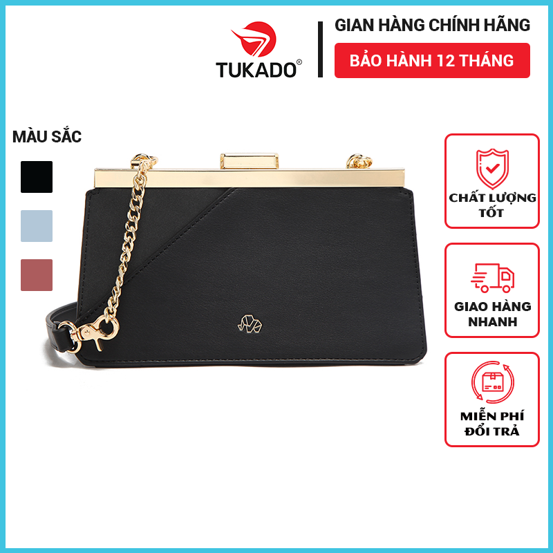 Túi đeo chéo nữ đeo vai kẹp nách chính hãng MICOCAH dáng công sở phối màu vintage da cao cấp MC119