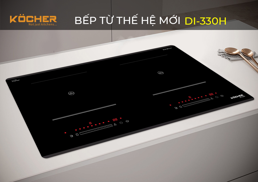 Bếp từ đôi Kocher DI-330H- Hàng Chính Hãng