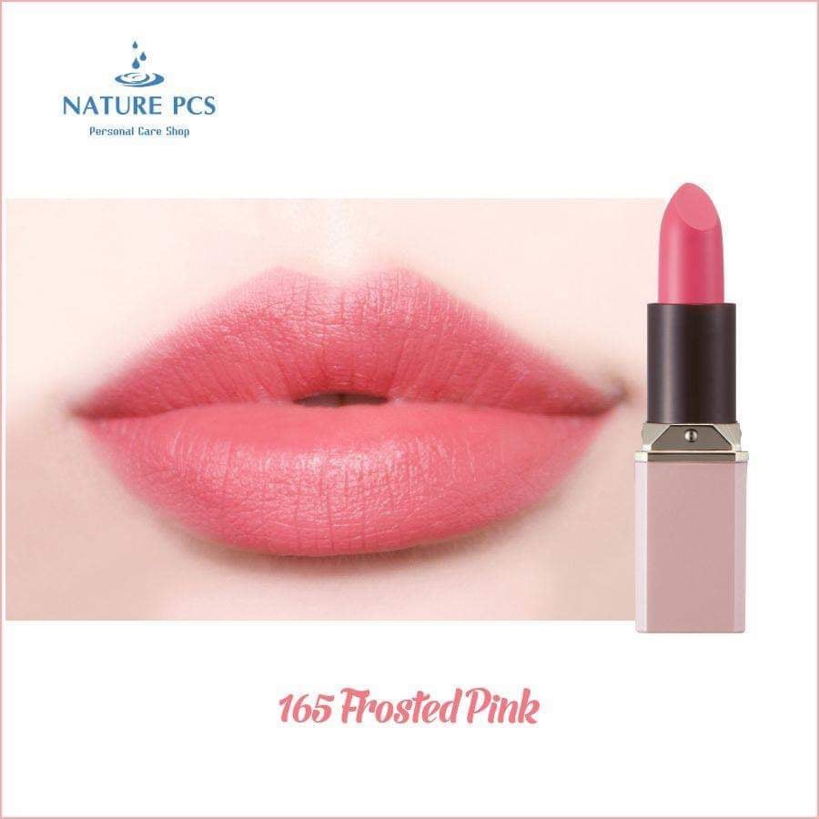 Son lì lâu trôi không khô môi hàng nội địa Nhật Bản cao cấp Naris Cosmetic Ailus Smooth Lipstick Long Lasting – Hàng Chính Hãng - 165 Frosted Pink