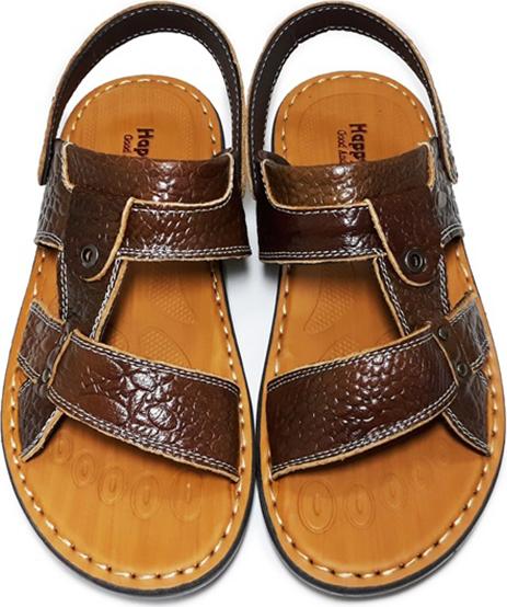 Giày Sandal Nam Da Bò Vân Cá Sấu HappyShoes - HP02