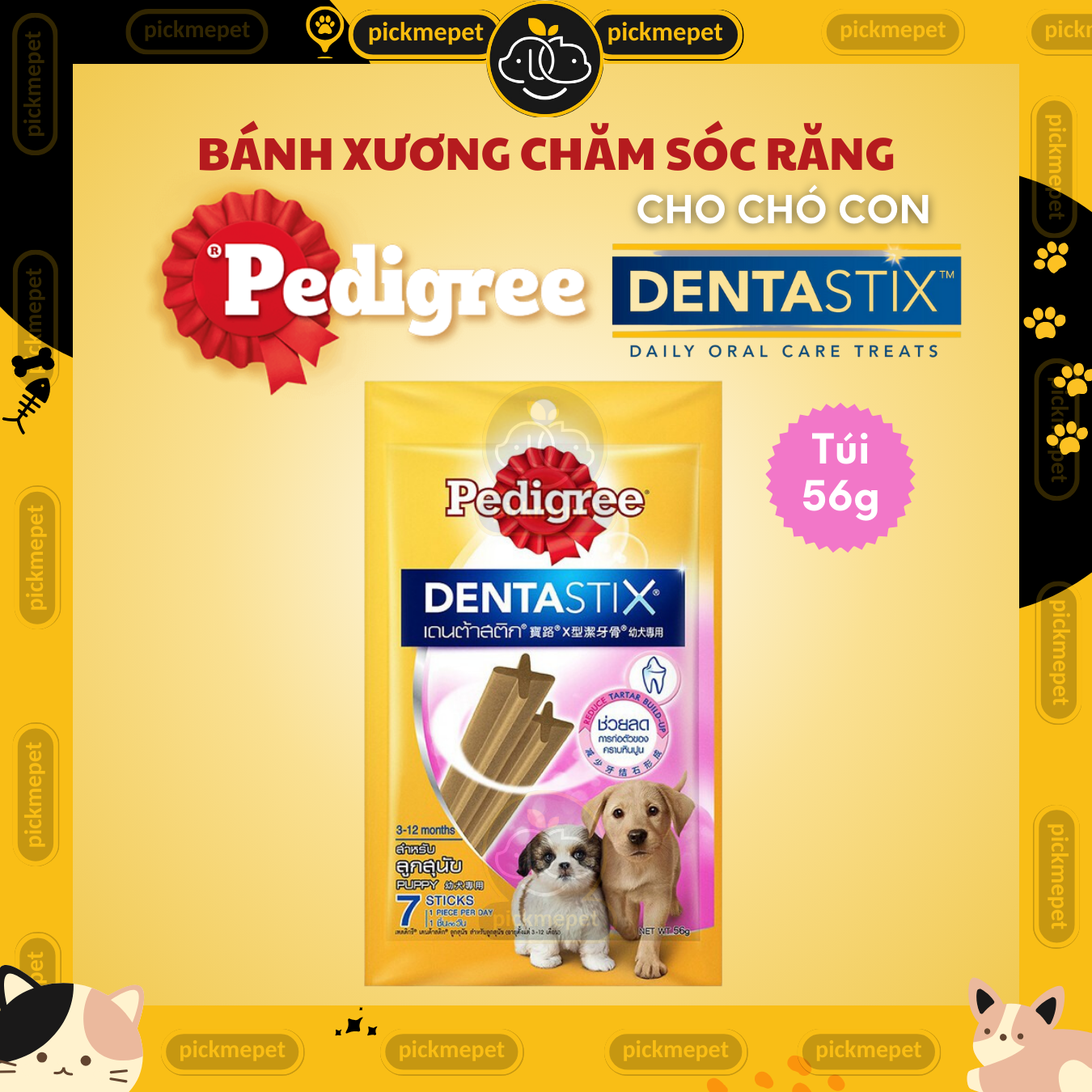 Snack Thưởng Pedigree Dentastix Bánh Xương Sạch Răng Cho Chó