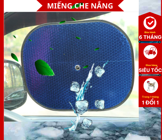 Tấm che nắng, miếng chống nắng ô tô dán bên trong tiện lợi kích thước 36x40cm