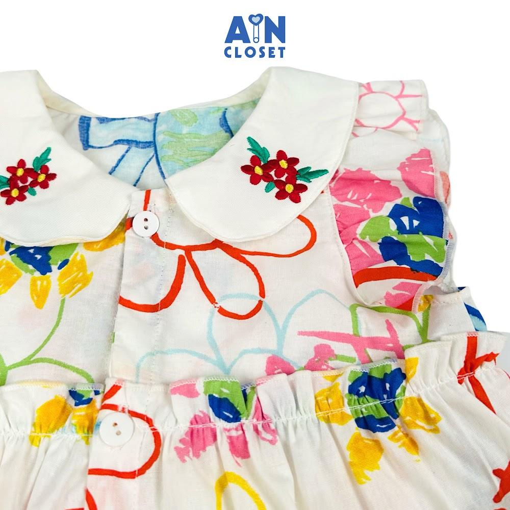 Đầm bé gái họa tiết Tranh Vẽ cotton - AICDBGD7Q0A5 - AIN Closet