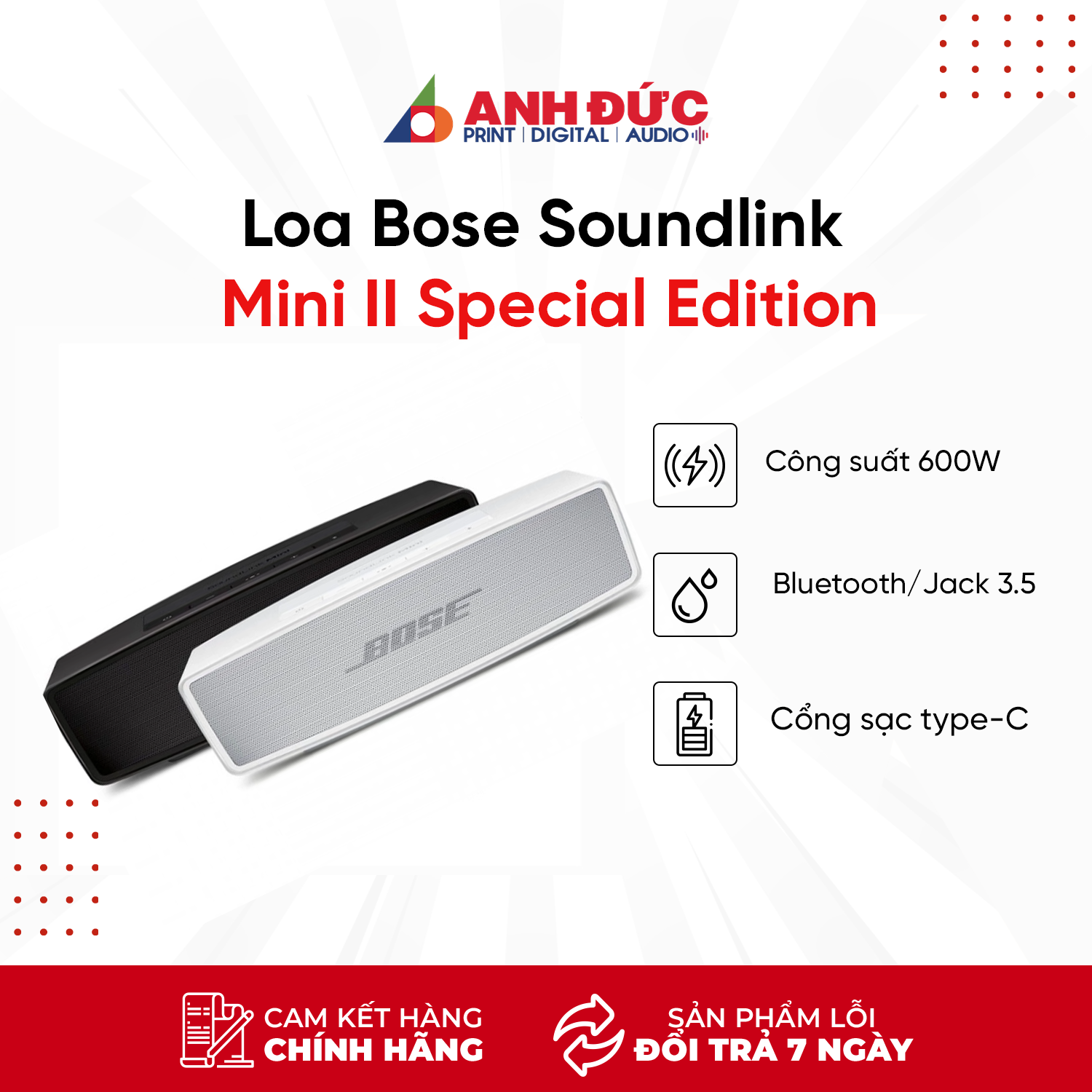 Loa Bose SoundLink Mini II (2) hàng chính hãng new 100