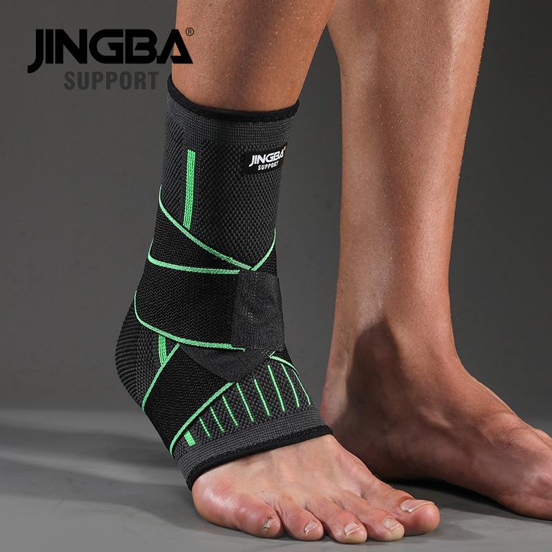 JINGBA HỖ TRỢ 1 CÁI Bóng Đá Bảo Vệ Hỗ Trợ Mắt Cá Chân Bóng Rổ Nẹp Mắt Cá Chân Nén Nylon Dây Đeo Đai Bảo Vệ Mắt Cá Chân Color: A Size: XL