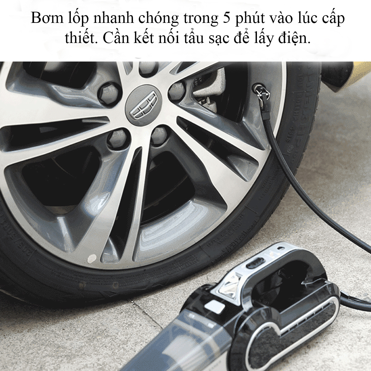 Máy Hút Bụi - Bơm Đồng Hồ Cơ, bơm lốp ô tô đa năng - K1014