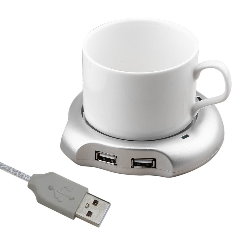 Đế hâm nóng đồ uống có cổng USB  tiện dụng