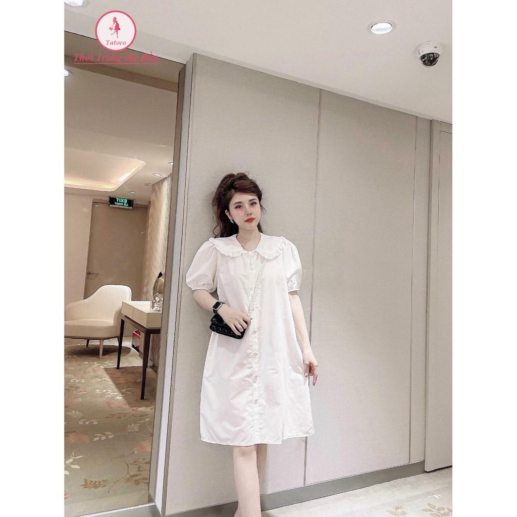 Váy bầu mùa hè cổ bèo 3 màu cực xinh cho mẹ bầu và sau sinh size 45-75kg