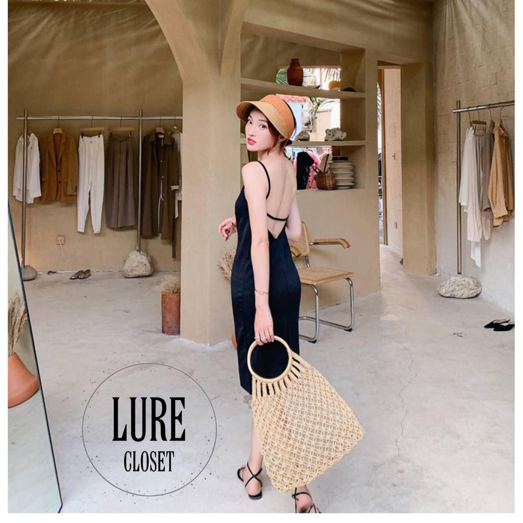 Đầm nữ ôm hở lưng đi biển quyến rũ| đầm ulzzang nữ