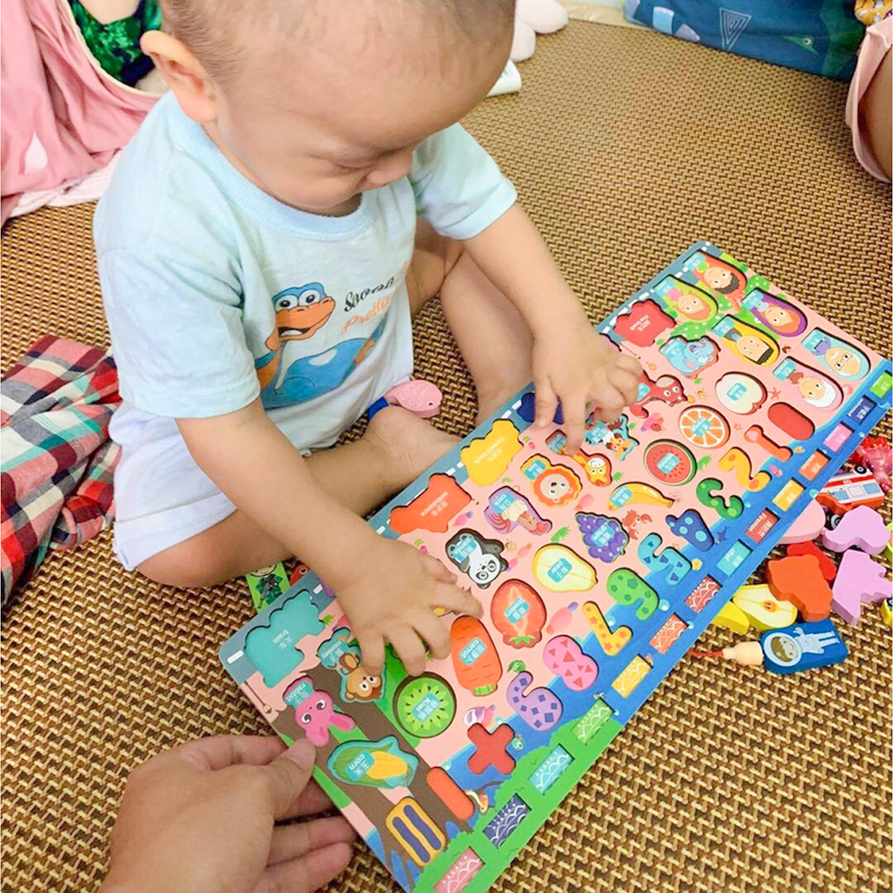 Bộ đồ chơi câu cá bằng gỗ 5 in 1 phát triển tư duy cho các bé Đồ Chơi Trẻ Em The Joy