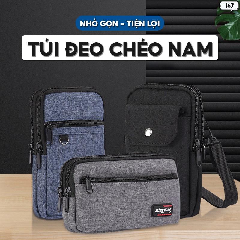 Túi Đeo Thắt Lưng Nam Đựng Điện Thoại Nam Nữ Vải Canvas Nhiều Màu Phong Cách Đơn Giản 167