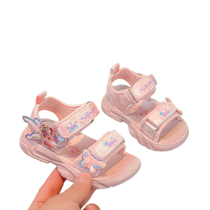 Giày Sandal quai hậu cho bé gái tập đi siêu nhẹ, chống trơn trượt – GSD9099