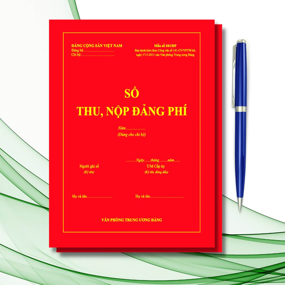 Sổ thu nộp Đảng phí S01/ĐP