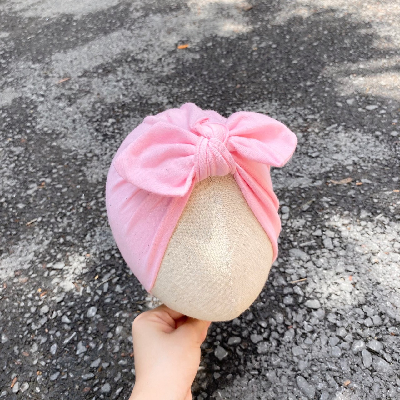 Mũ turban hồng baby MTB91 Mimo Baby