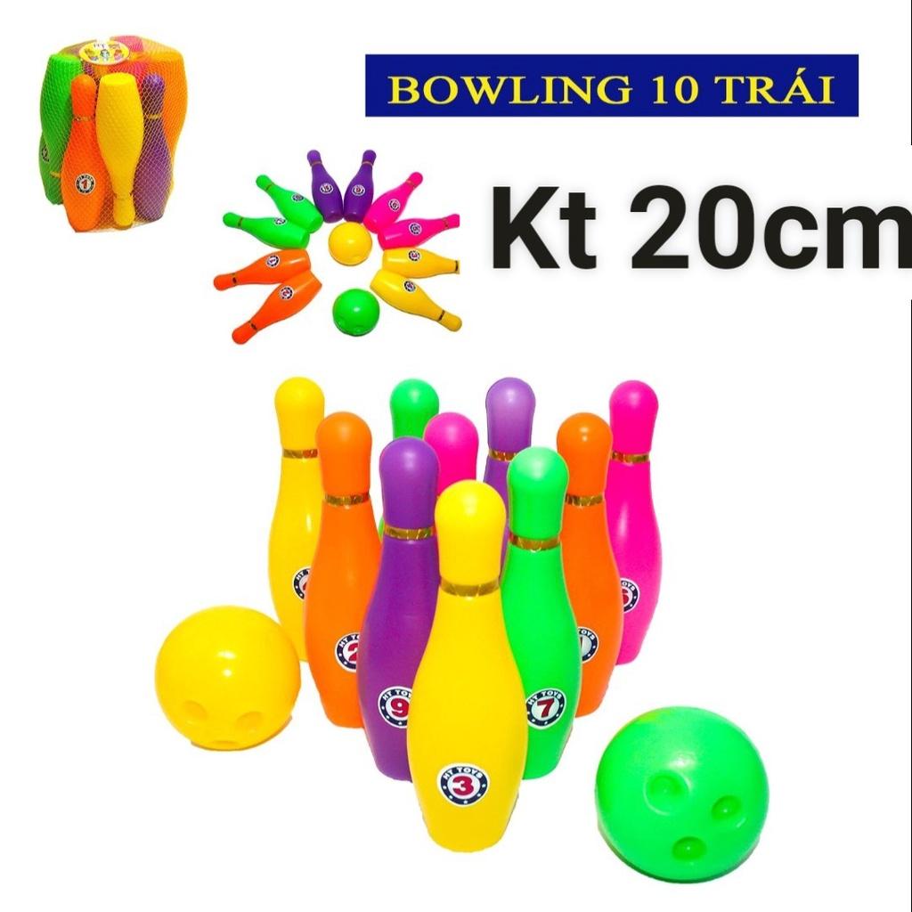 Bộ đồ chơi Bowling cỡ to bằng nhựa cho trẻ vui chơi và vận động thể chất