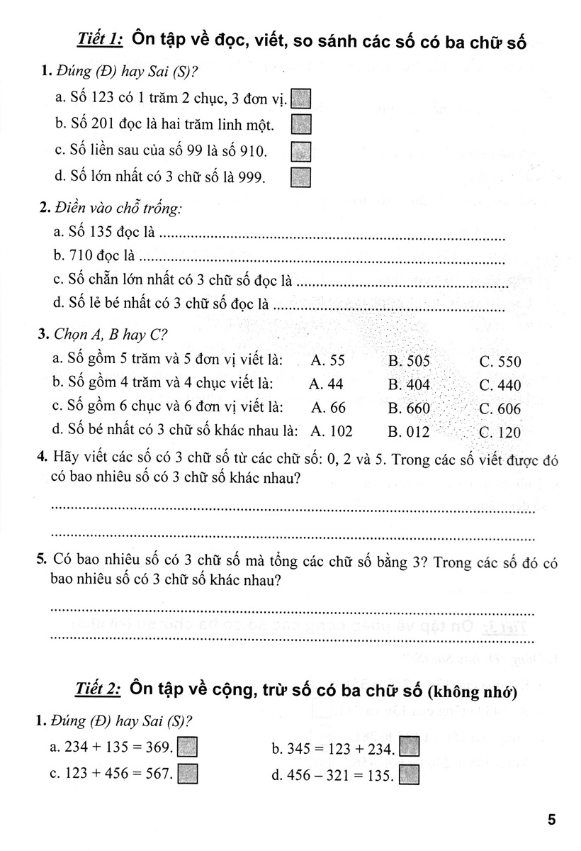 Bài Tập Hay Và Khó Toán Lớp 3 - Tập 1 - HA